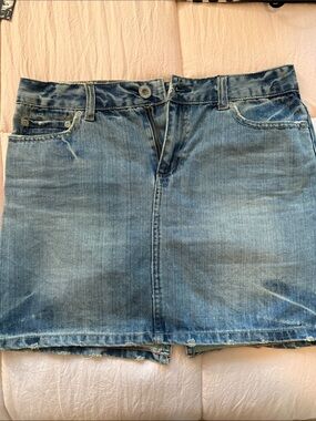 American Eagle Outfitters Light Blue Denim Mini Skirt